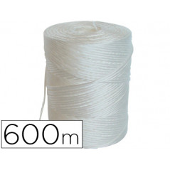 Cuerda rafia liderpapel color blanco rollo de 600 metros