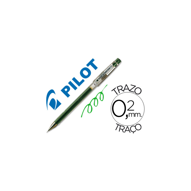 Boligrafo pilot punta aguja g-tec-c4 verde
