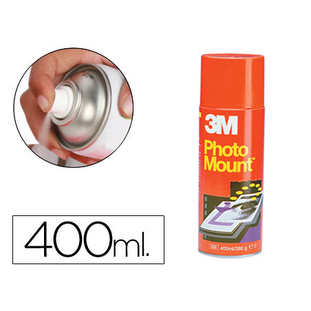 Pegamento scotch spray photo mount 400 ml adhesivo permanente