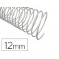 Espiral metalico q-connect blanco 64 5:1 12 mm 1mm caja de 200 unidades