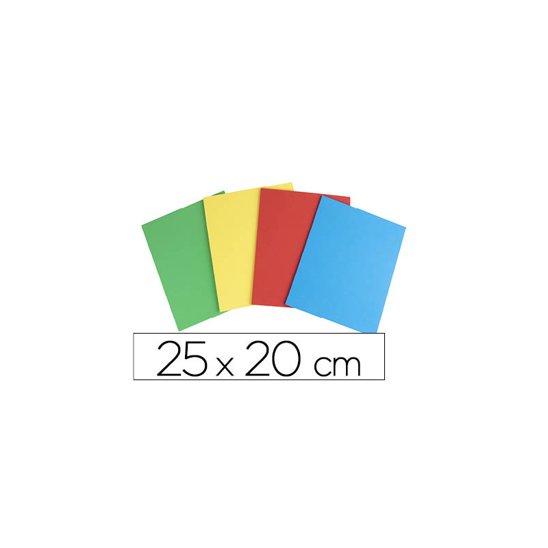Caucho liderpapel 25x20 cm bolsa de 4 unidades colores surtidos