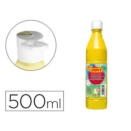 Tempera liquida jovi escolar 500 ml amarillo claro