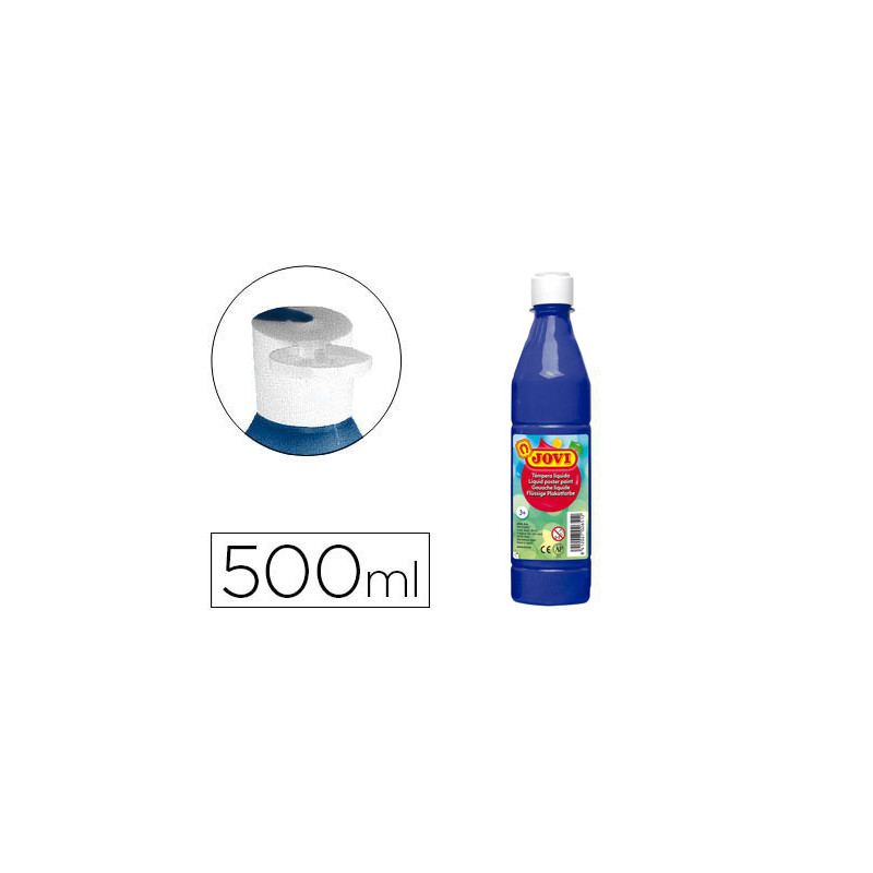 Tempera liquida jovi escolar 500 ml azul ultramar