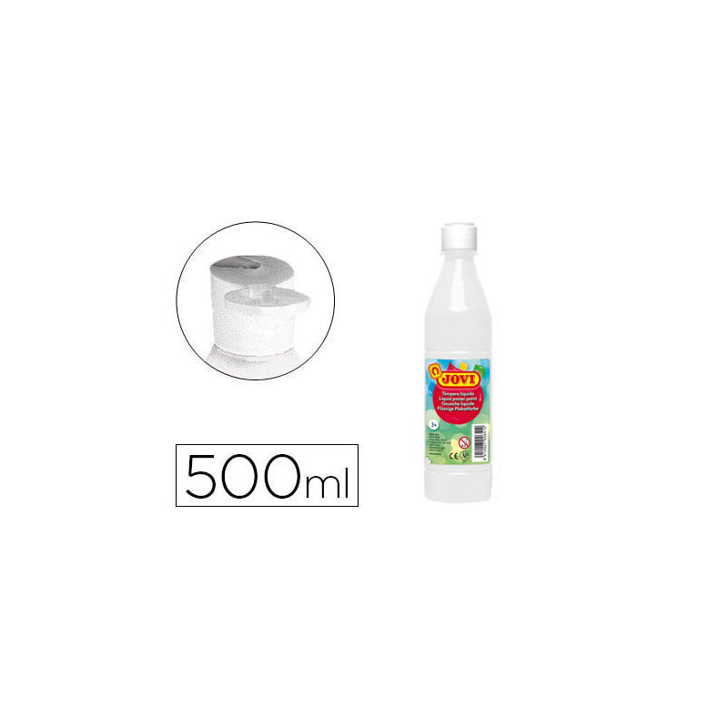 Tempera liquida jovi escolar 500 ml blanco