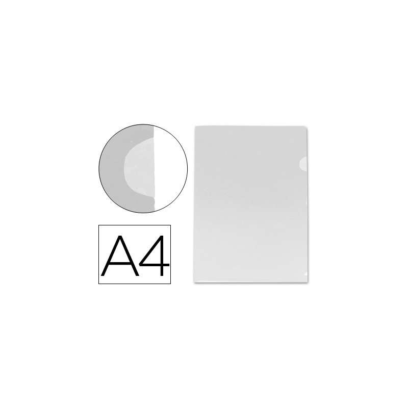 Carpeta liderpapel dossier uñero 44004 polipropileno din a4 incolora 20 hojas