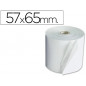 Rollo sumadora q-connect electro 57 mm ancho x 65 mm diametro copiativo con 2 hojas sin bisfenol a