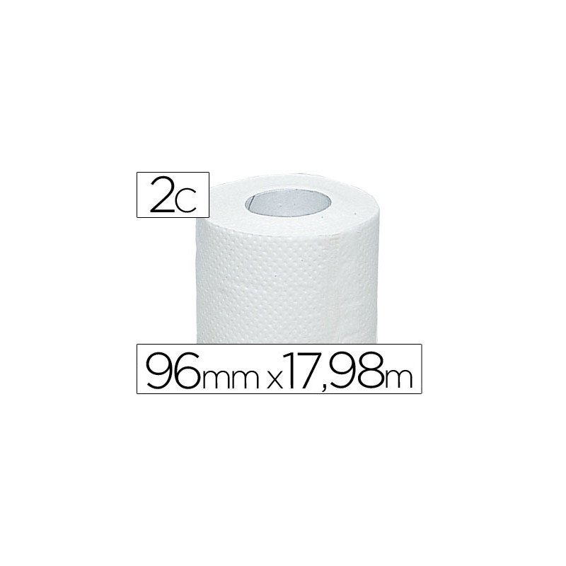 Papel higienico olimpic 2 capas-96,3mm ancho x 17,98m largo paquete de 4 rollos