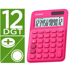 Calculadora casio ms-20uc-rd sobremesa 12 digitos tax +/- color fucsia