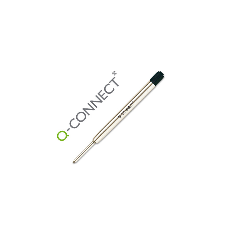 Recambio boligrafo q-connect tipo parker negro