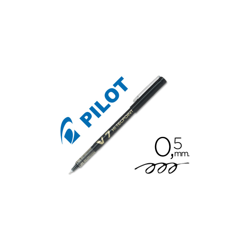 Rotulador pilot punta aguja v-7 negro 0.7 mm