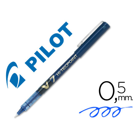 Rotulador pilot punta aguja v-7 azul 0.7 mm