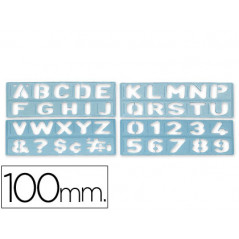 Plantilla liderpapel rotulacion 1800 letras y numeros 100 mm
