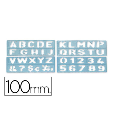 Plantilla liderpapel rotulacion 1800 letras y numeros 100 mm