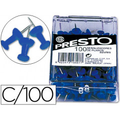 Señalizador de planos presto azul caja de 100 unidades