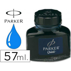 Tinta estilografica parker azul permanente frasco