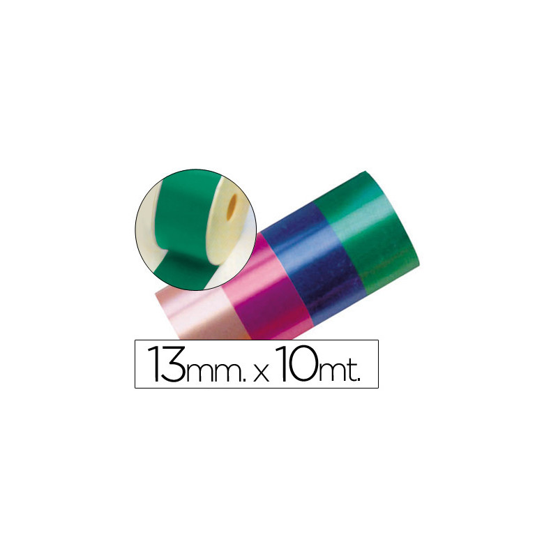Cinta fantasia 10 mt x 13 mm verde