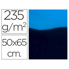 Cartulina liderpapel 50x65 cm 235g/m2 metalizada azul