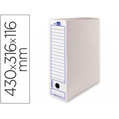 Caja archivo definitivo liderpapel 106 -para listados de ordenador 430x316x116 mm 325 g/m2