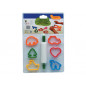 Juego jovi rodillo para plastilina + 6 moldes formas surtidas