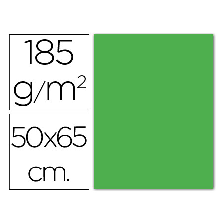 Cartulina guarro verde manzana -50x65 cm -185 gr