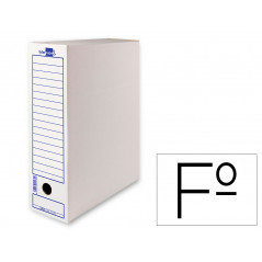 Caja archivo definitivo liderpapel 104 folio 365x251x100 mm 325 g/m2