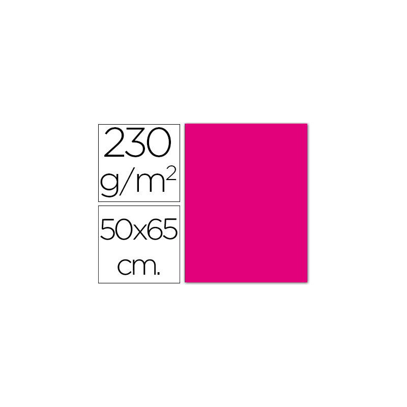 Cartulina fluorescente magenta 50x65 cm