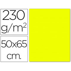 Cartulina fluorescente amarilla 50x65 cm