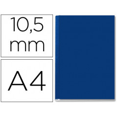 Tapa de encuadernacion channel rigida 35572 azul lomo b capacidad 71/105 hojas