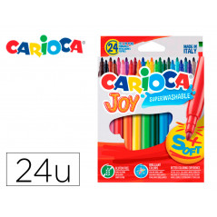 Rotulador carioca joy caja de 24 colores