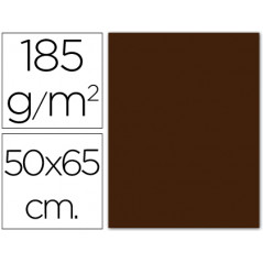 Cartulina guarro marron/chocol -50x65 cm -185 gr