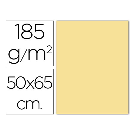Cartulina guarro crema -50x65 cm -185 gr