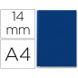 Tapa de encuadernacion channel rigida 35577 azul lomo c capacidad 106/140 hojas