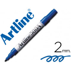 Rotulador artline pizarra ek-500 azul punta redonda 2 mm recargable