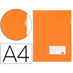 Carpeta liderpapel dossier a4 u ero naranja fluor opaco