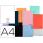 Cuaderno espiral liderpapel a4 wonder tapa plastico 80h 90 gr liso colores surtidos