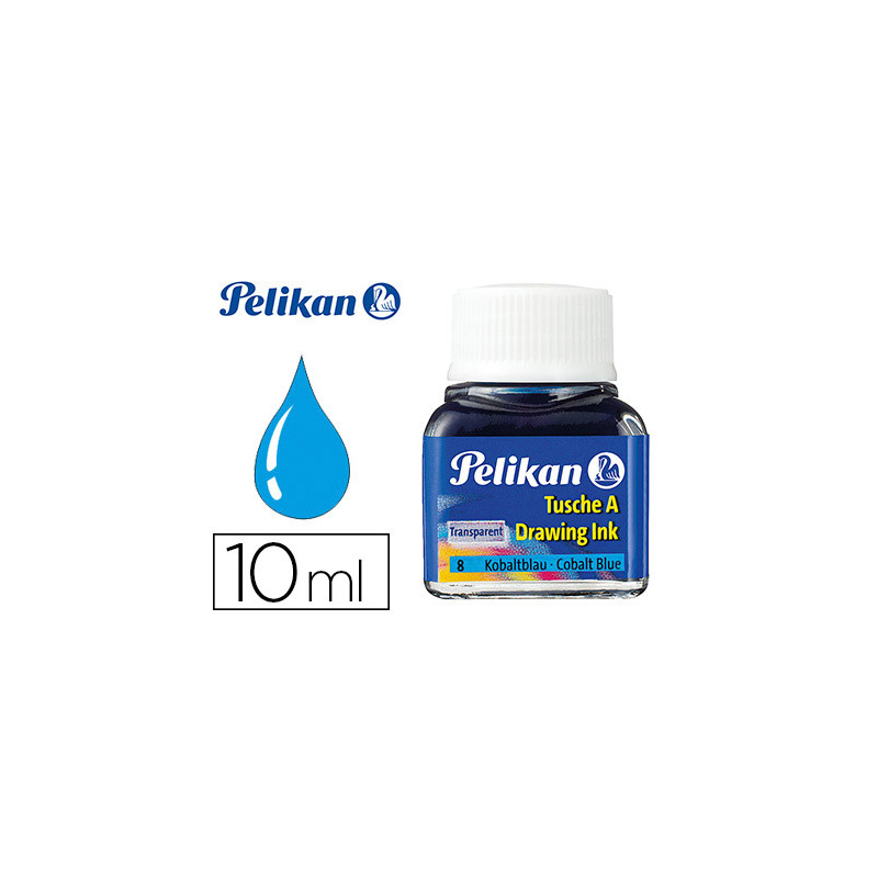 Tinta china pelikan azul cobalto bote de 10 ml