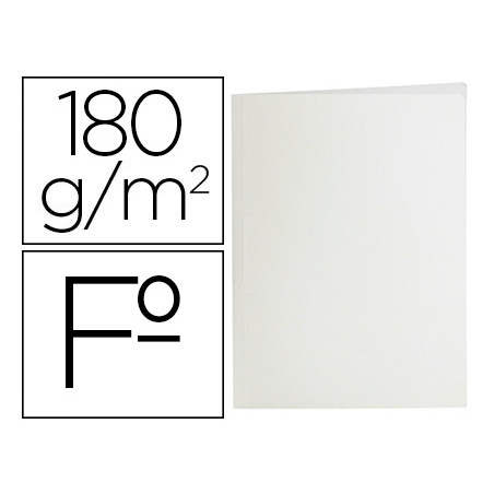 Subcarpeta liderpapel folio blanco 180g/m2