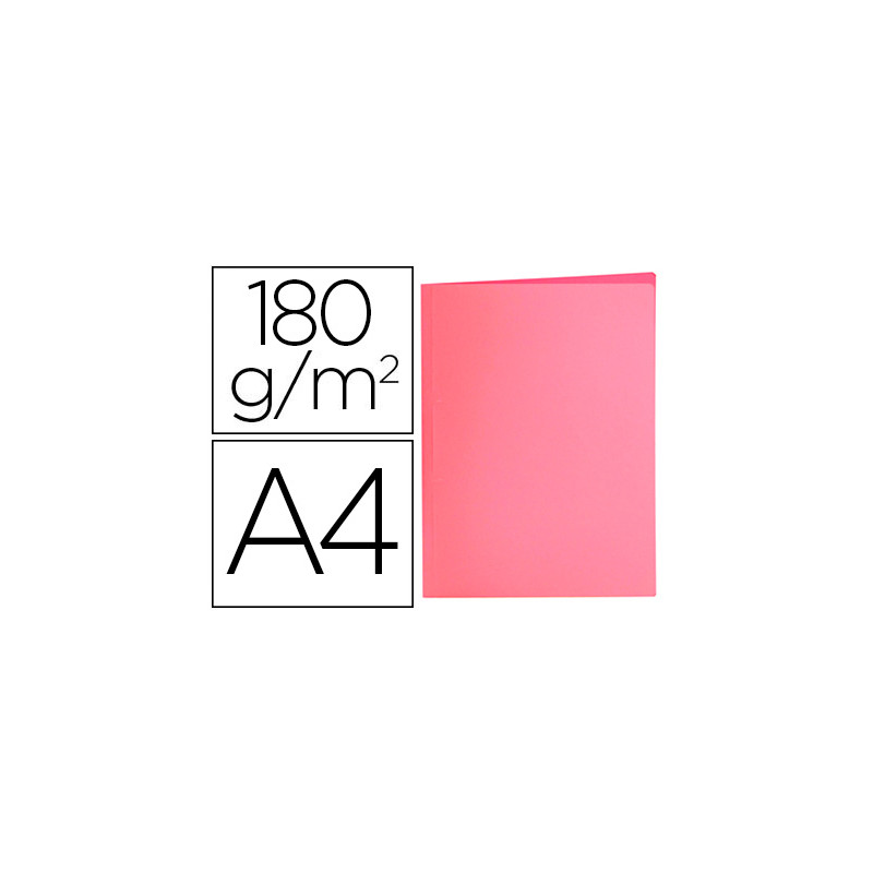 Subcarpeta liderpapel a4 rosa pastel 180g/m2