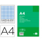 Recambio liderpapel a4 100 hojas 60gr milimetrado sin margen 4 taladros