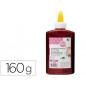 Purpurina pegamento liderpapel fantasia rojo metalizado bote de 160 gr