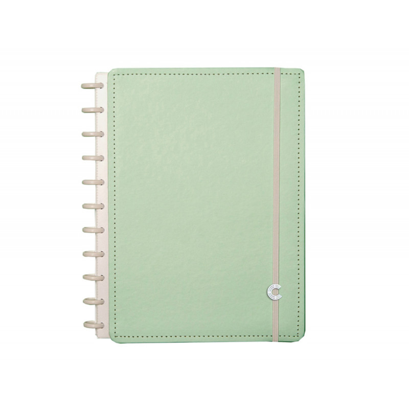 Cuaderno inteligente grande tonos pastel verde 280x215 mm