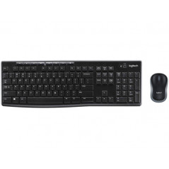 Set teclado + raton logitech mk270 inalambrico negro