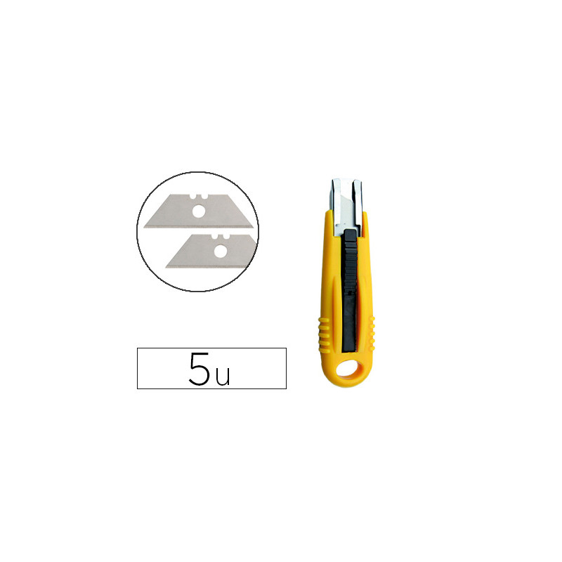 Repuesto cuter q-connect ancho para modelo kf14624 cuchilla 18 mm blister 5 unidades