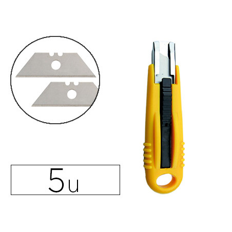 Repuesto cuter q-connect blister de 5 unidades para cuter kf14624