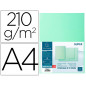 Subcarpeta cartulina con 2 solapas exacompta din a4 gama super verde claro 210 gr