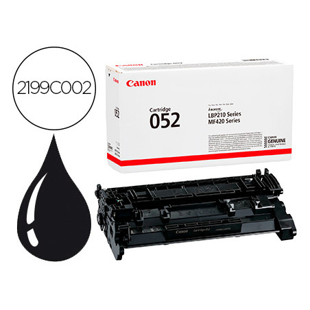 Toner canon 052 i-sensys lbp212 / lbp214 / lbp215 / mf421 / mf426 / mf429 negro 3100 paginas