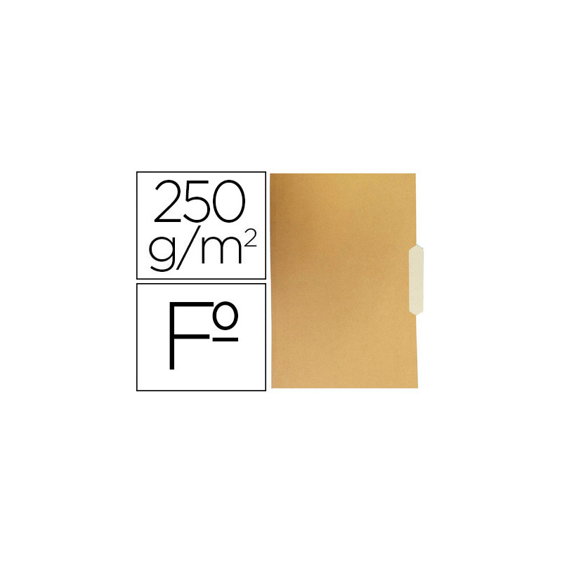 Subcarpeta cartulina gio folio pestaña central 250g/m2 bicolor