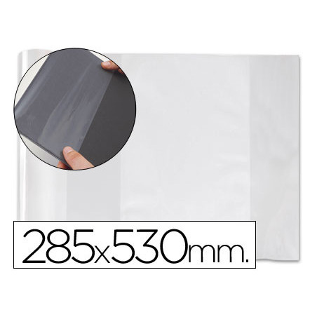 Forralibro pvc con solapa ajustable adhesivo 280x530 mm