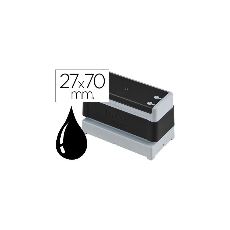 Sello automatico brother 27 mm x 70 mm negro