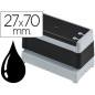 Sello automatico brother 27 mm x 70 mm negro